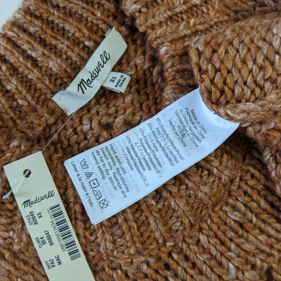 Madewell Pointelle Bubble Sleeve Pullover Sweater - Picture 4 of 8
